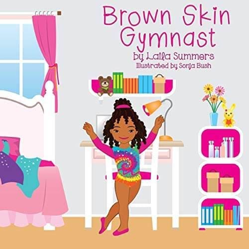 Brown skin gymnast