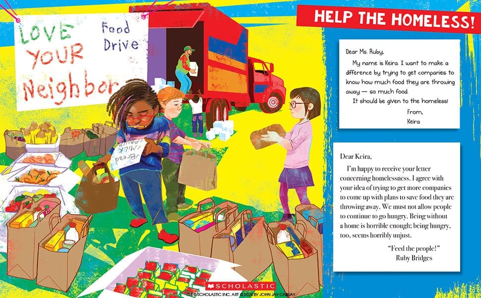 Page from Dear Ruby Bridges Hear Our Hearts