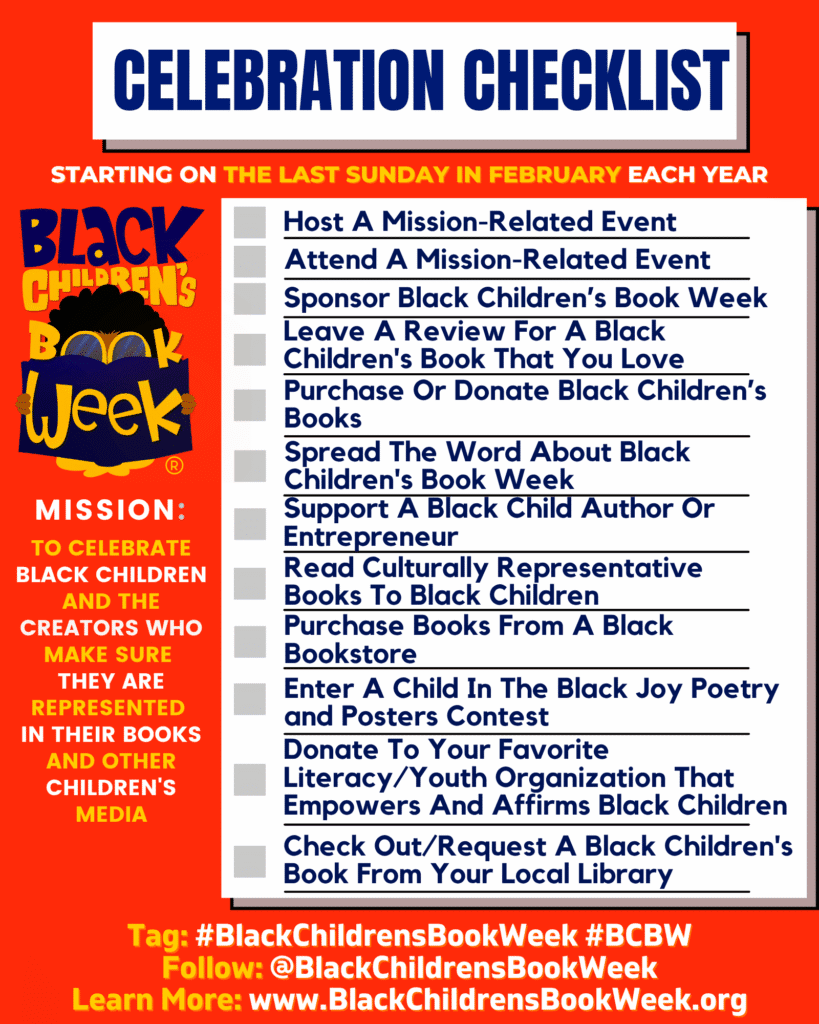Black Childrens Book Week Checklist